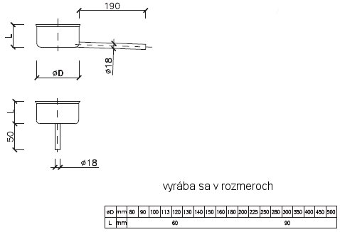 odkaľovacia miska, komín