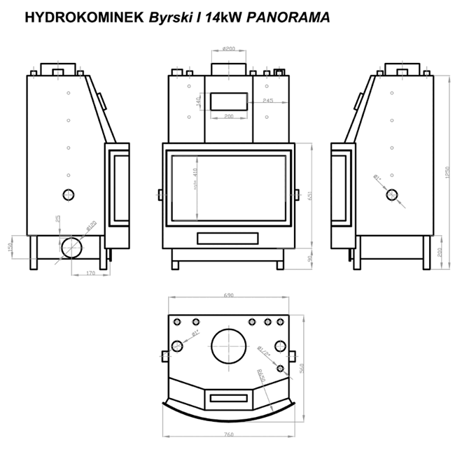 teplovodný krb s výmenníkom krby s výmenníkom