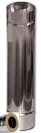 rúra antikorová, nerezová izolovaná 1m, priemer 180/ 220-280 mm