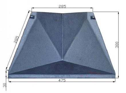 náhradný deflektor do krbu Uniflam 700 Lux, ref. 700133 - 4,8 kg