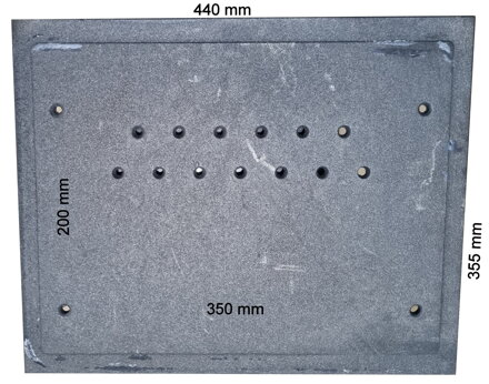 náhradná zadná stena do krbu Uniflam 700, ref. 670834 - 10,3 kg
