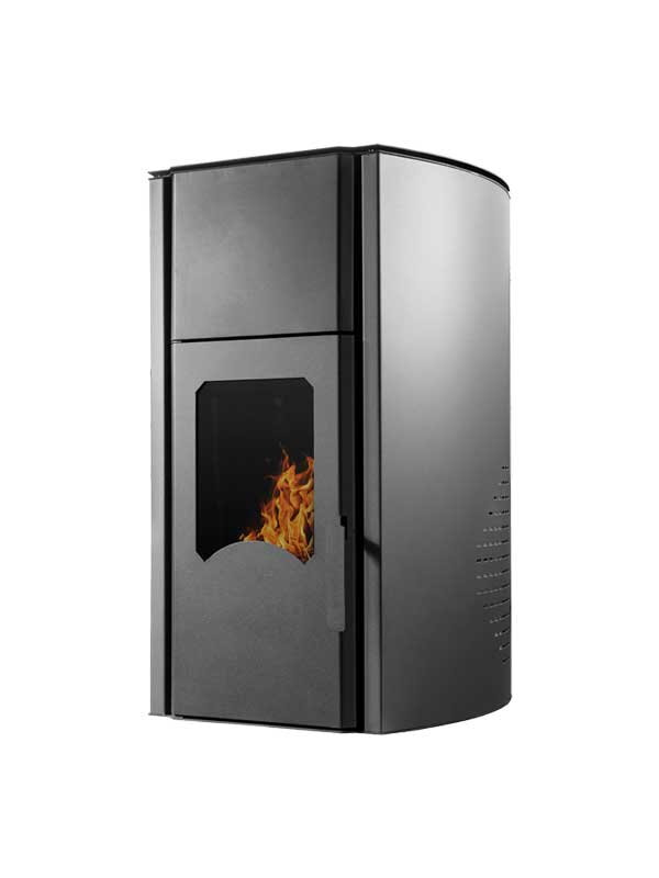 Teplovodné peletové krbové kachle Brikona Royal 25kW čierne Teplovodné peletové krbové kachle Brikona Royal 25kW čierne
